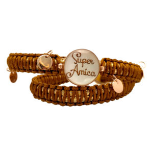 DOPPIOPUARINO braccialetto personalizzato oro bronzo