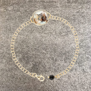 TAJANI BRACCIALE IN ORO CON FOTO DI UN GATTO