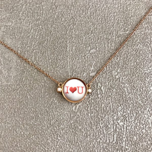 TAJANI GIROCOLLO I LOVE YOU CON CUORE ROSSO