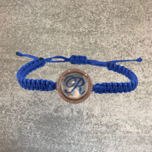 TAJANI BRACCIALE PUARINO CON BRILLANTI E LETTERA R IN BLUE