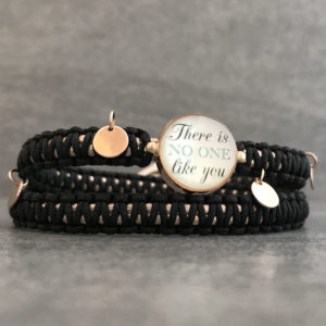 TAJANI BRACCIALE DOPPIOPUARINO THERE IS NO ONE LIKE YOU NERO