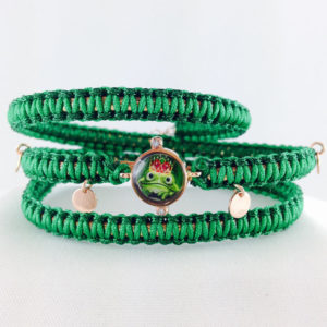 TAJANI BRACCIALE MICROPOIS DIAMANTI MACRAME