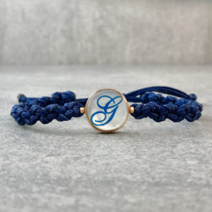 TAJANI BRACCIALE PUARINO LETTERA G PERSONALIZZATO