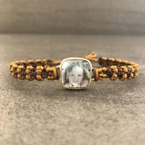 TAJANI BRACCIALE MOD PENTOLINO IN ORO PERSONALIZZATO CON FOTOGRAFIA DI RAGAZZA