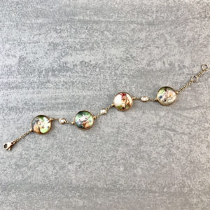 TAJANI ROBERTA BRACCIALE QUATTRO POIS DIAMANTI CAVALLI POLO GIOIELLO CON FOTO