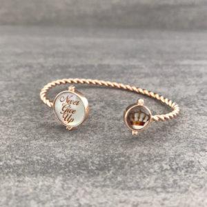 TAJANI BRACCIALE SCHIAVA CORONA MARRONE