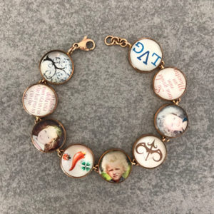TAJANI BRACCIALE GIROTONDO CON FOTO FAMIGLIA
