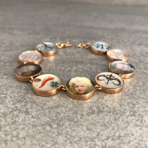 TAJANI BRACCIALE GIROTONDO CON FOTO FAMIGLIA E FRASI SULLA VITA