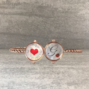 TAJANI BRACCIALE SCHIAVA IN ORO E BRILLANTI PERSONALIZZATO CON SCRITTA TI VOGLIO TANTO BENE