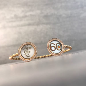 TAJANI BRACCIALE SCHIAVA CON SCRITTA E NUMERO