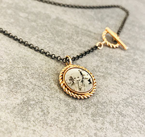 GIROCOLLO e COLLANA POIS TRECCIA