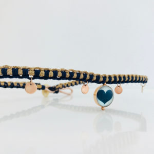 TAJANI CHOKER CUORE BLUE